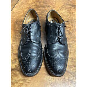 Vtg Florsheim Royal Imperial Men’s 13 Oxford Wingtip Dress Shoes Black Leather